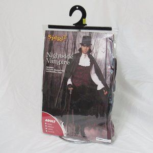 Nightside Vampire Men's Costume Medium Black Burgundy